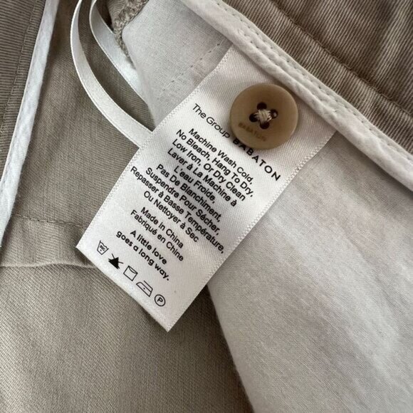 The Group Babaton Women's Size 0 Relaxed Fit Wide Leg Casual Pants Stretch Cargo - Picture 8 of 13